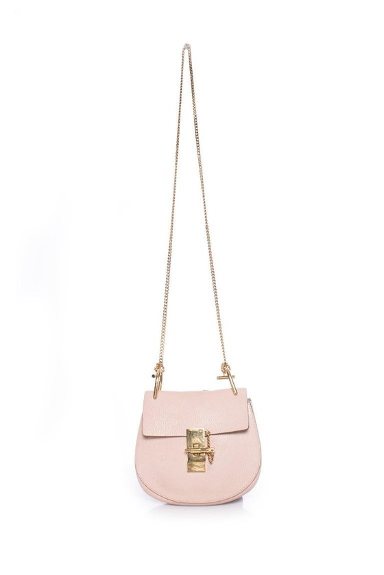 Image 1 of Borsa Chloe modello Drew color rosa cemento.