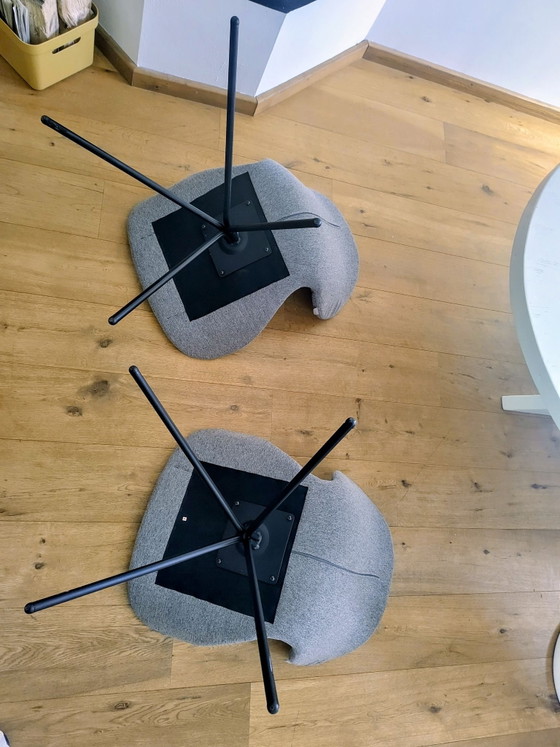 Zuiver OMG chairs grey, Dining chairs, Metal, Textile, Black (photo 5 of 7)