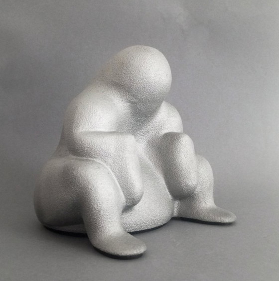 Image 1 of Philippe Starck „Dede“, abstrakte/industrielle Skulptur/Türstopper, Alessi, 1996