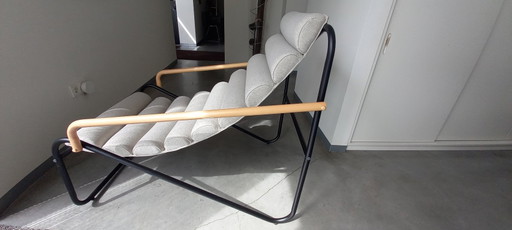 Nohr Loungeset 'Geron' Con 2 Sedie E Tavolo, Colore Beige/Nero