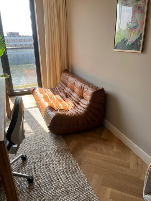 Ligne Roset Togo 3 Zits Bank (Michel Ducaroy) – 3 5 zitsbanken, Leather