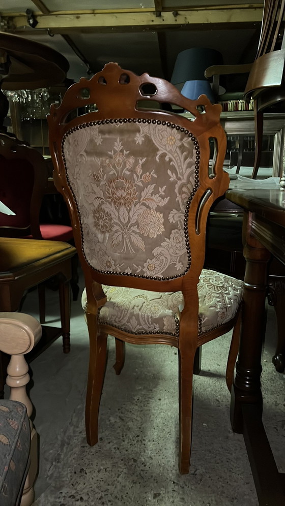 Image 1 of 4 Italiaanse barok eetkamer stoelen