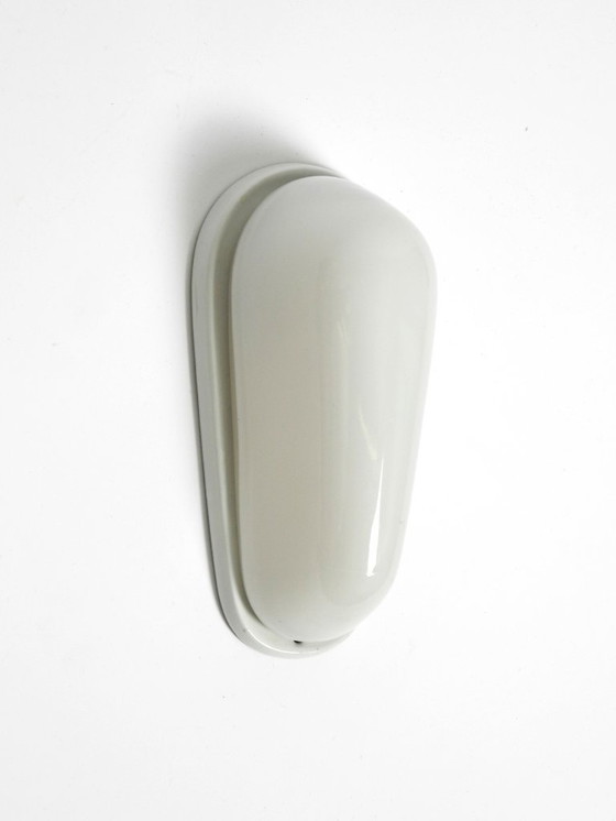 Image 1 of A Mid Century Modern Wagenfeld glass ceramic wall lamp
