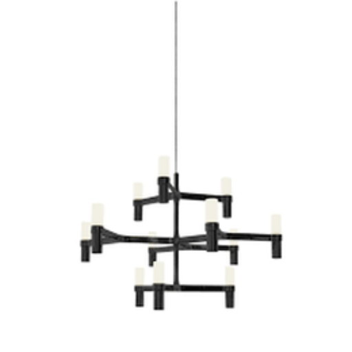 Nemo - Lampada a sospensione Crown Minor nera