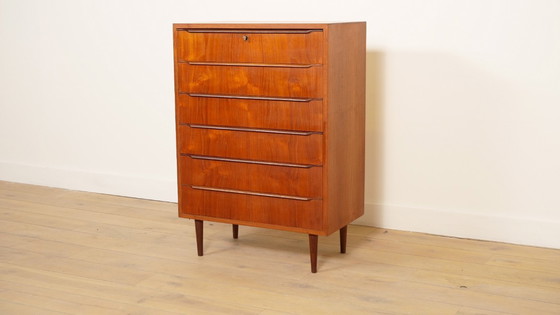 Image 1 of Vintage ladekast | Teak | 6 lades | 106 cm