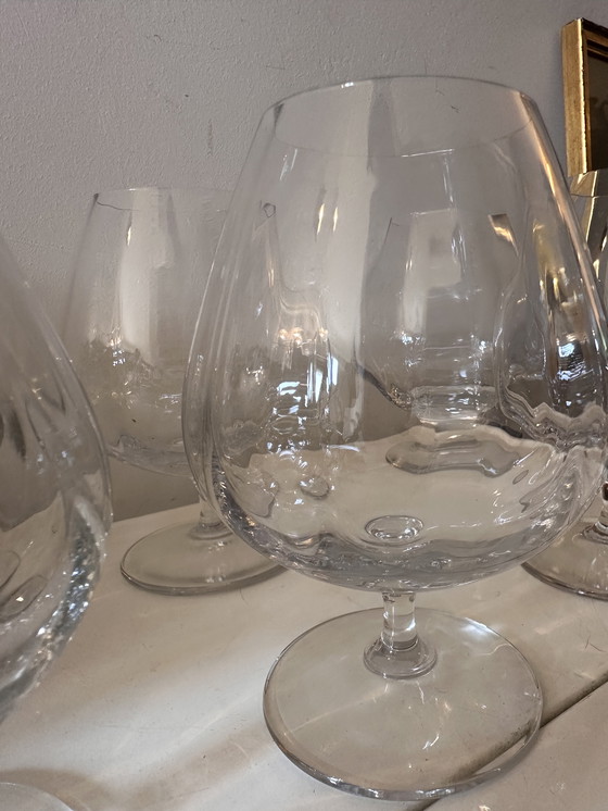 Image 1 of Ensemble de 6 verres à cognac en cristal 1970