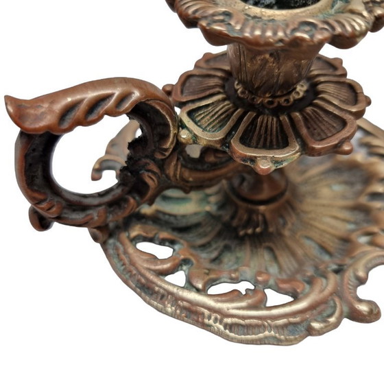 Image 1 of chandelier en bronze vintage