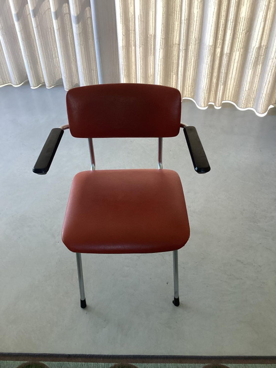 6 x Gispen Modelo 1235 – Sillas de comedor, Metal, Chrome (photo 4 of 7)