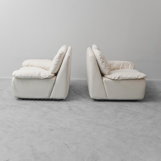 Image 1 of PAIRE DE FAUTEUILS BONHEUR PAR AMMANNATI ET GIAMPIERO VITELLI POUR BRUNATI, VINTAGE ANNÉES 70.