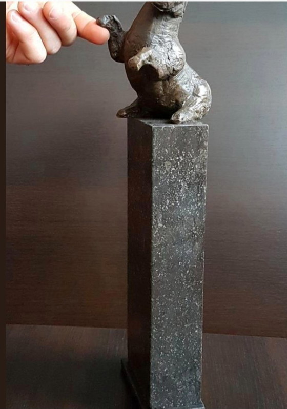 Image 1 of Kleine Bronzeskulptur eines Pferdes, Arthur Spronken?