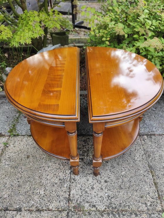 Image 1 of Halbmond-Couchtisch aus Kirsche