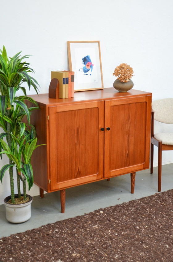 Image 1 of Credenza vintage, cassettiera in teak, stile metà secolo, anni '70, armadio retrò