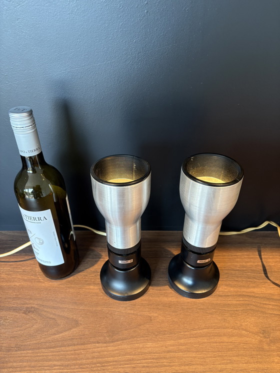 Image 1 of 2x Philips vintage chromen spots
