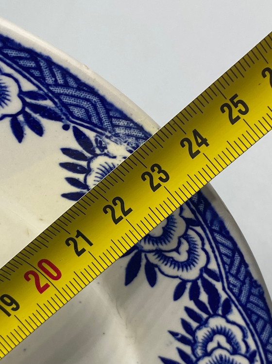 Assiette plate Digoin Sarreguemines – Modèle Capri – Décor bleu cobalt – Milieu du XXe siècle – Vaisselle (photo 4 of 4)