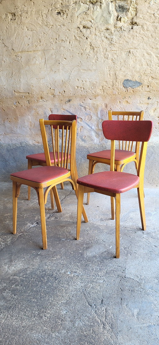 4 Vintage & Baumann chairs