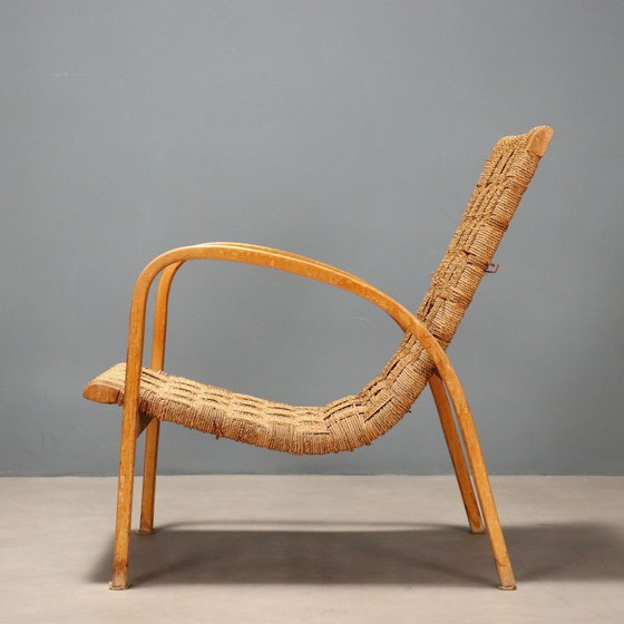 Image 1 of Fauteuil des années 1960 en corde tressée