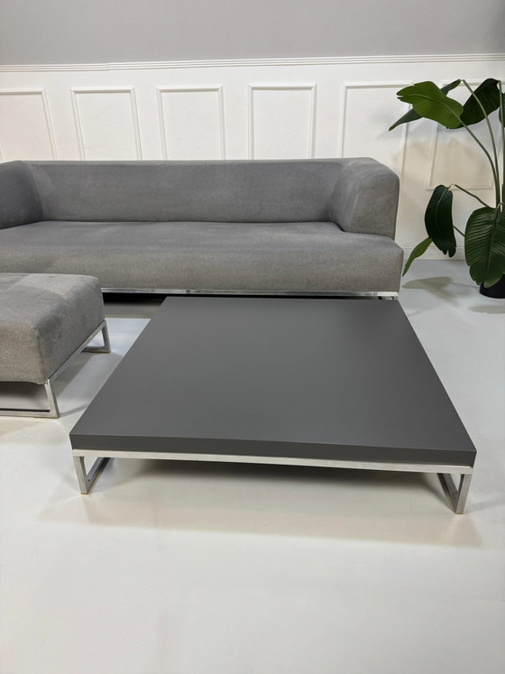 Image 1 of B&B Italia Solo Sofa Grau Stoff Tisch: Tavolo + Hocker
