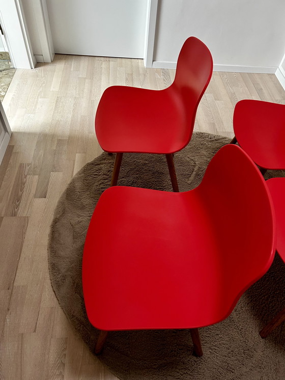 Image 1 of 4 Hay AAC 12 chairs coral / warm red