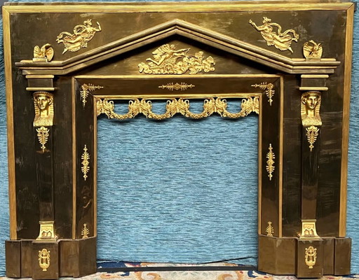 Kamindekoration im Empire-Stil. – decoratieve objecten, Bronze (photo 2 of 11)