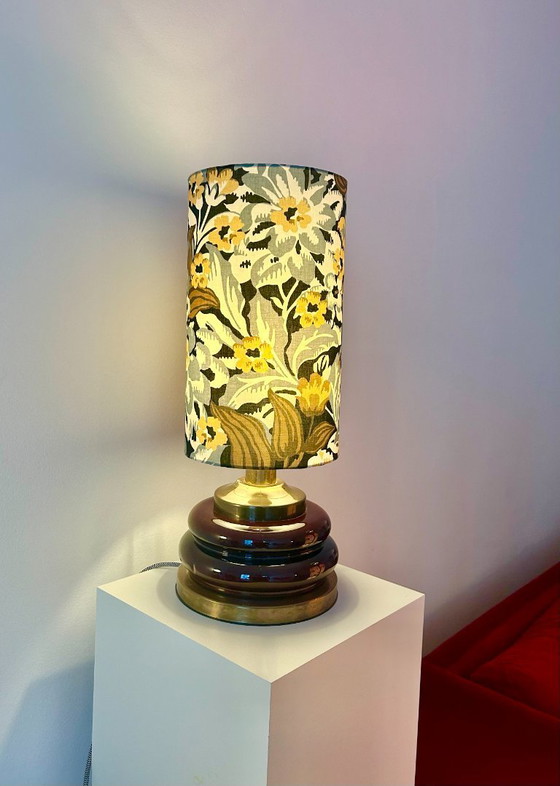 Image 1 of Set of two Mid Century table lamps - restored with new shade and cable