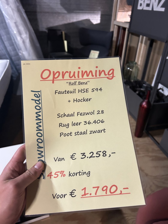 Image 1 of Fauteuil Rolf Benz 594