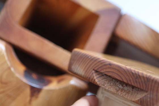 Image 1 of Brutalist Pine Coffee Table from Karl Andersson & Söner, Sweden, 1970s