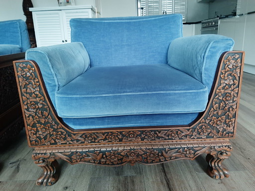 Area salotto in teak balinese