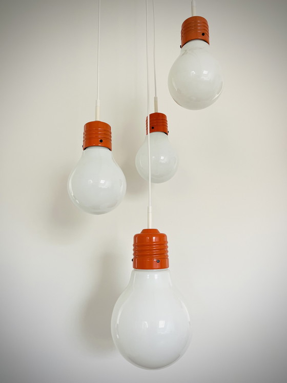 Image 1 of Vintage 1970s Light bulb lamp pendant - Brillant Leuchten 