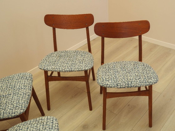 Image 1 of Set of four teak chairs, Danish design, 1970s, made in Denmark
