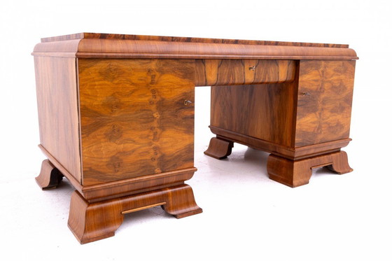 Image 1 of Ensemble de bureau Art déco des années 1930, Pologne.