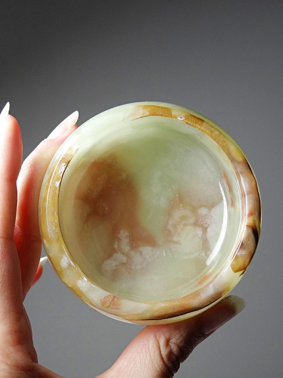 Kleine Vintage Italiaanse Groene Onyx Doos, Jaren 1960-1970 – Decoratieve objecten, Stone (photo 7 of 8)