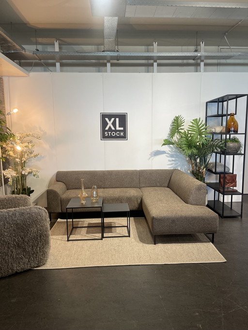 XL STOCK brown corner sofa