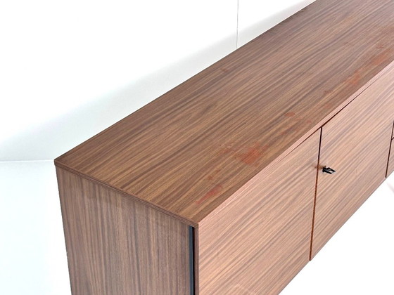 Credenza Vintage Mid-Century, Impiallacciatura Noce, anni '60, Credenze, Legno, Marrone, Mid Century Modern (foto 11 di 15)