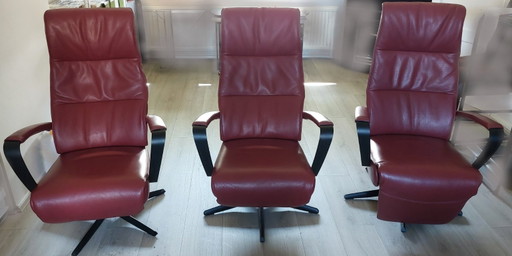 Fauteuils inclinables « The Future » ​​TW-190 Deux fois (3 pièces) – De Toekomst, Leather, Metal (photo 2 of 9)