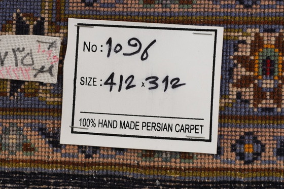 Image 1 of Persischer Teppich aus Kaschan, signiert, 4,12 x 3,12 cm, Orientteppich, fein, Nr. 1096