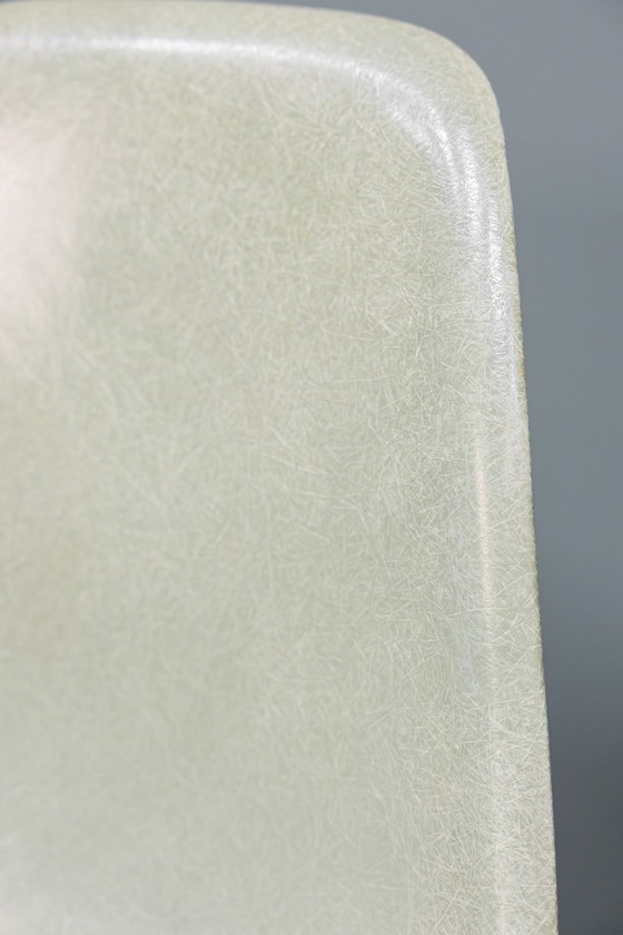 Image 1 of Eames DSW Seafoam Fiberglass stoelen, 6 stuks