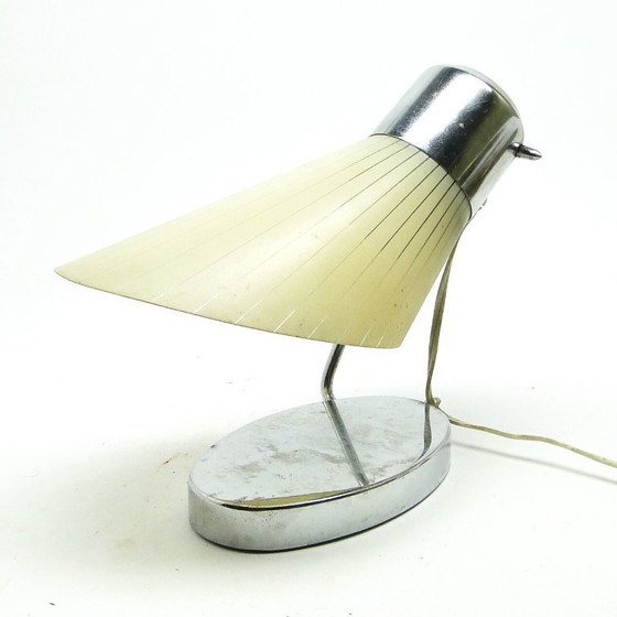 Bedside Table Lamp From Drupol, Former Czechoslovakia, 1950s – Metal, Plastic (photo 4 of 17)