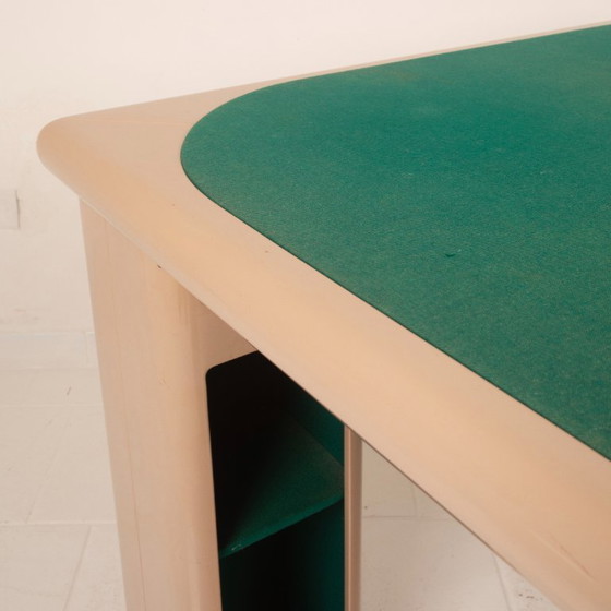 Pierluigi Molinari Lacquered Wood and Green Felt Game Table for Pozzi 1970, Dining tables, Beige (photo 21 of 21)