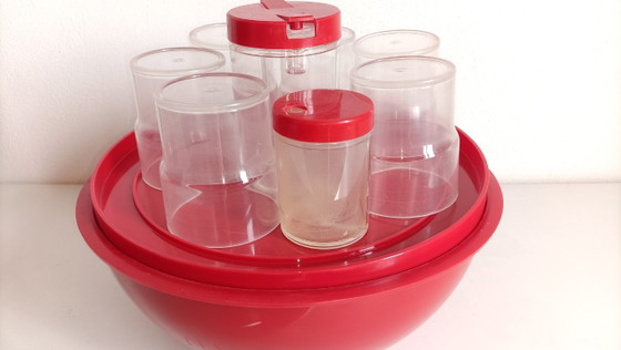 Vintage Guzzini Pic Boll Picnic Set - Design Carlo Viglino ) – Servizi da tavola, Plastic (photo 4 of 6)