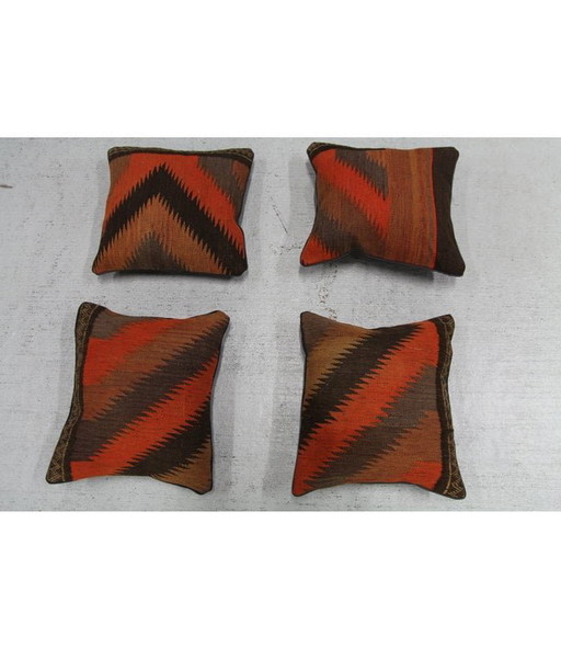 4x kelim kussens 40x40 cm con vulling