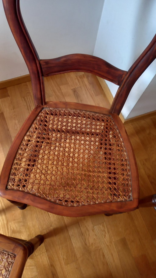 4 Stühle im Louis XV-Stil