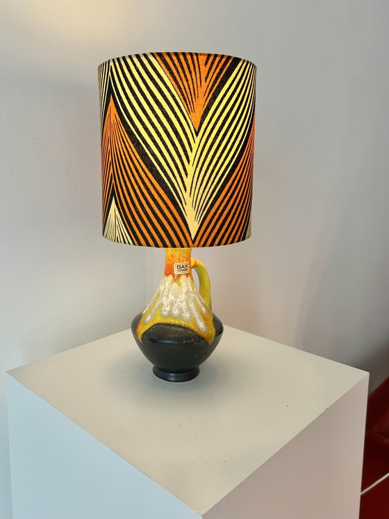 Image 1 of Typische vaaslamp uit de jaren 70 - draadloos - geschikt voor gebruik buitenshuis
