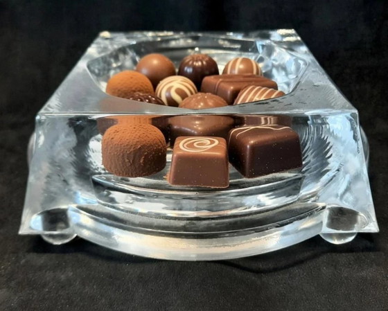 Image 1 of Coupe en cristal Šipek – Chef-d'œuvre géométrique en verre