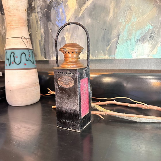 Image 1 of Linterna técnica ferroviaria, H. Luchaire, años 20 - Francia