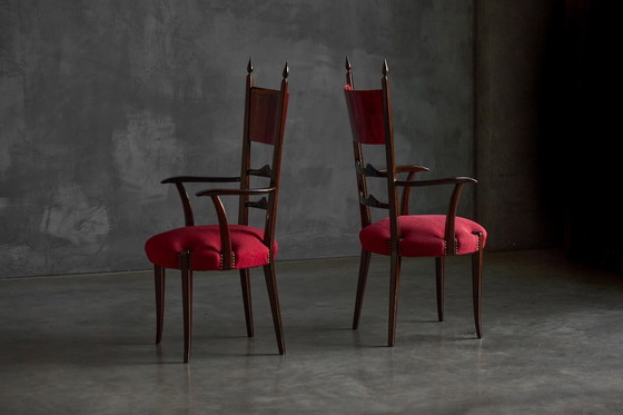 Image 1 of Sedie da pranzo con schienale alto di Aldo Tura, Italia, 1962