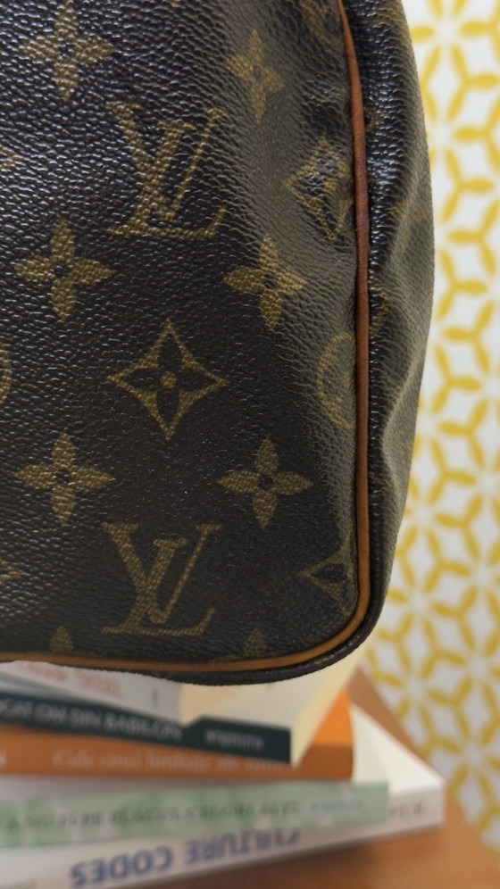 Handtas Speedy Louis Vuitton – Top handle tassen, Leer, Canvas (photo 9 of 15)