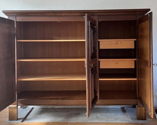 Vintage solid oak cabinet