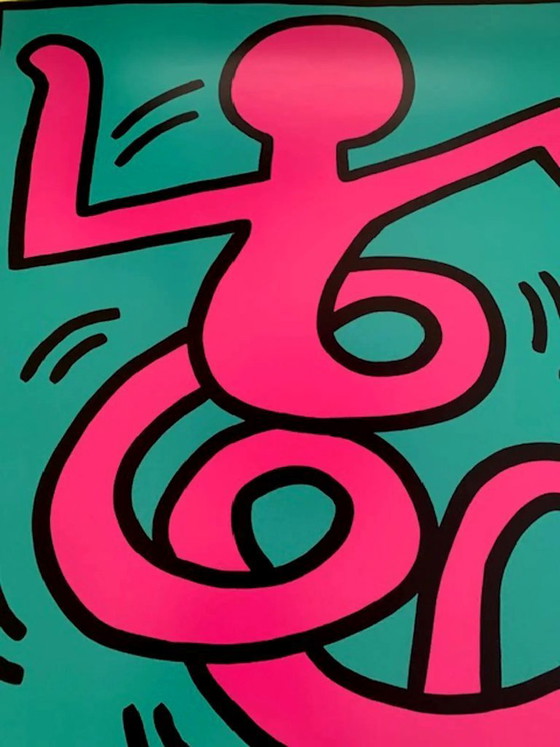 Image 1 of Keith Haring for the Montreux Jazz Festival in 1983.