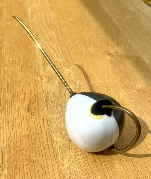 Ernest Igl, Fundador de Ball – Mayólica de Hesse Fritz Dienes, 1953/54 – decoratieve objecten, Ceramic, Brass
