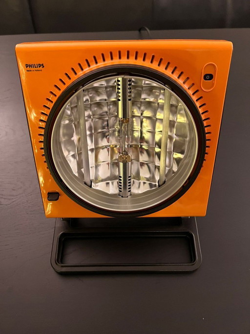 Lámpara solar/IR Philips HP3114 vintage: naranja retro, casi como nueva
